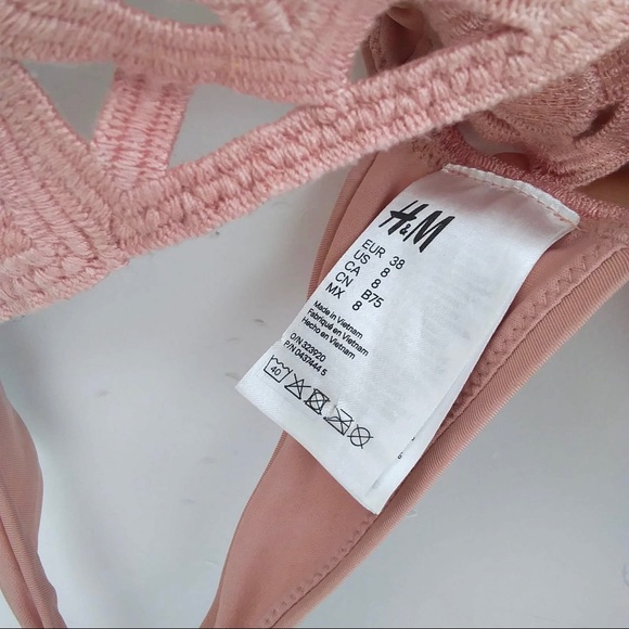 H&M Crocheted Rose Bikini Top - Picture 3 of 5